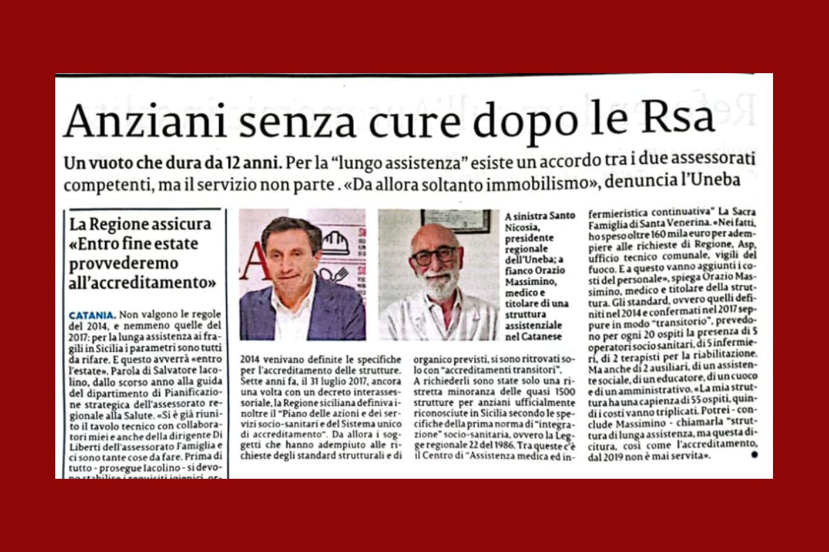 assistenza a lungo termine anziani